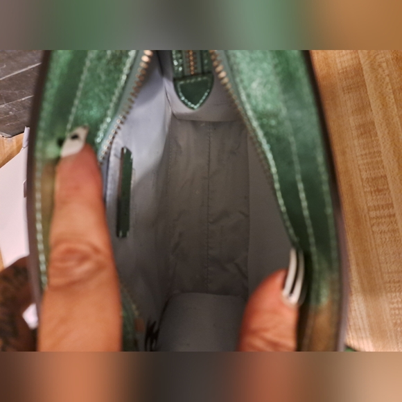 Kate Spade Mint Green Coated Glitter Tote. NWT. - Picture 6 of 9